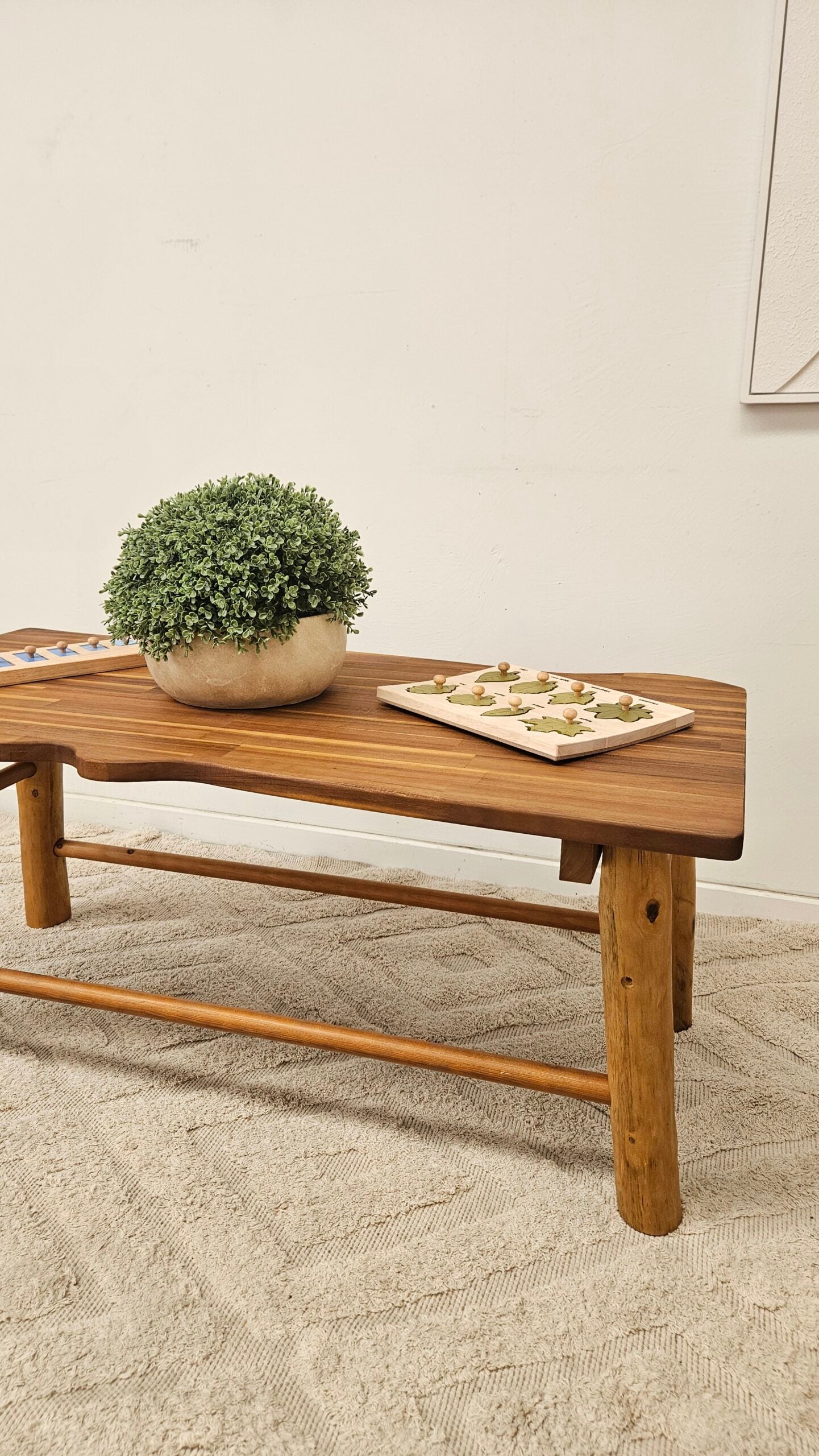 Tree Table And 2 Benches