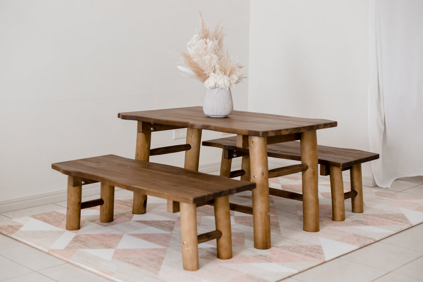Woodland Table & Bench Set
