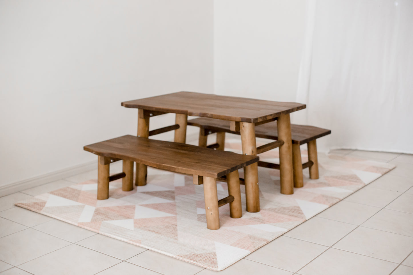 Woodland Table & Bench Set