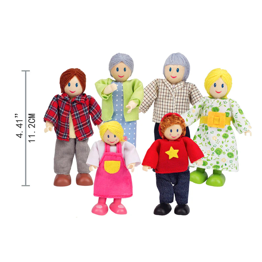 Happy Family Wooden Doll Set
