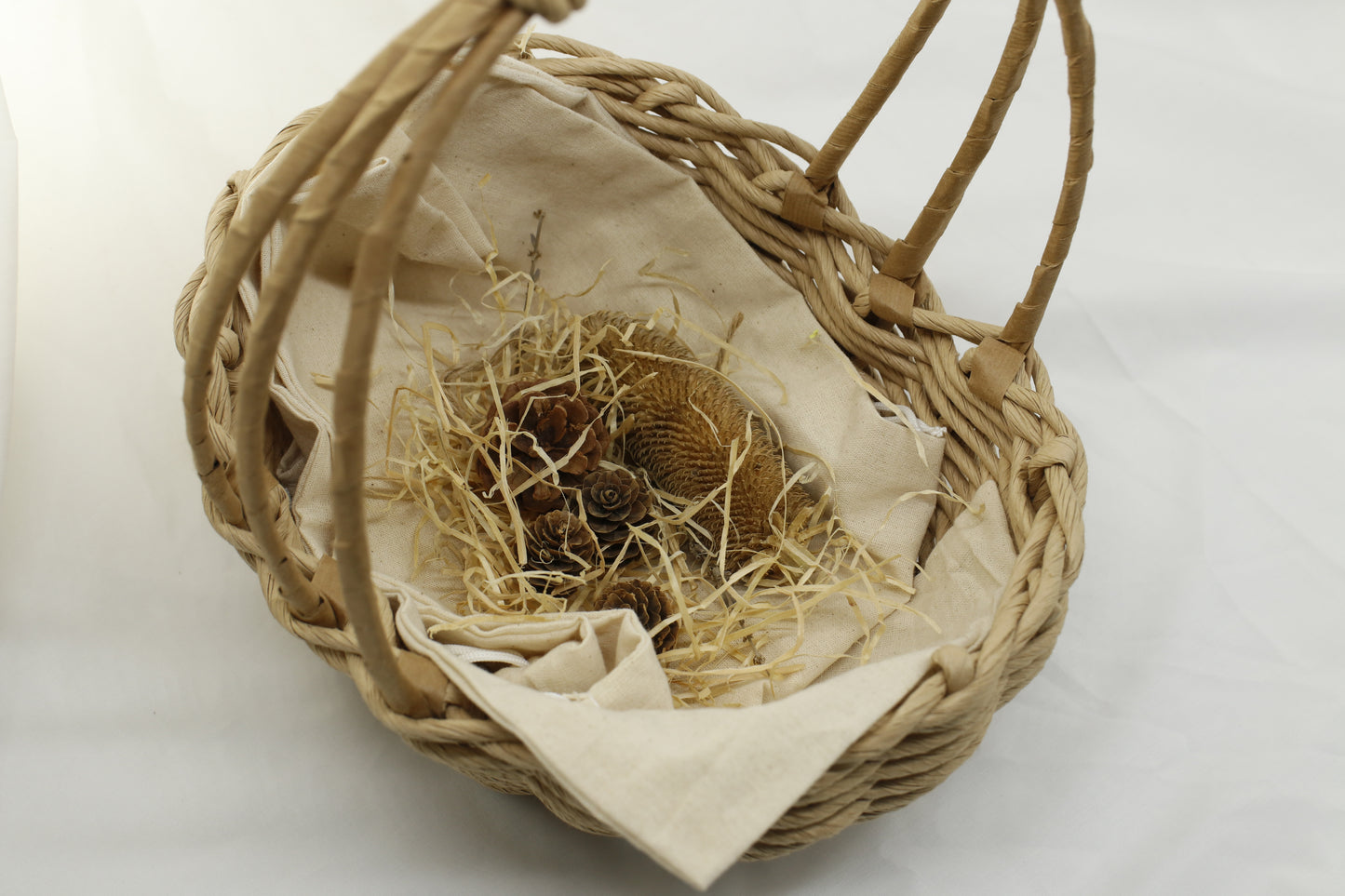 Nature’s Basket – Handwoven Cane Collection Basket