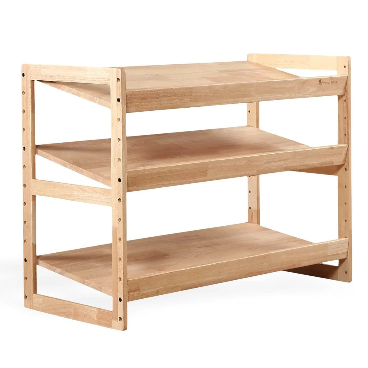 Adjustable Solid Wood 3 Layer Storage Shelf