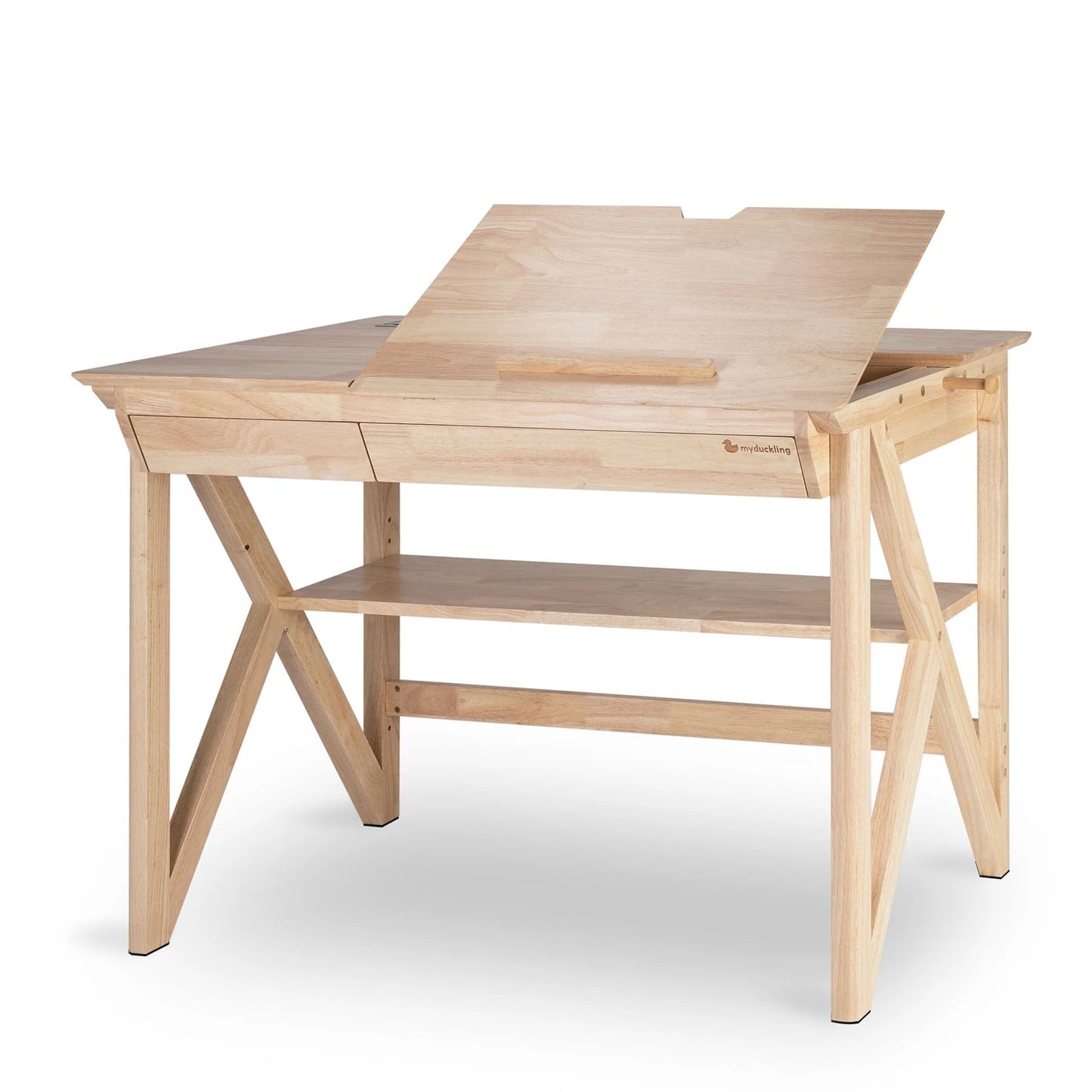 Solid Wood Study Desk With Easel