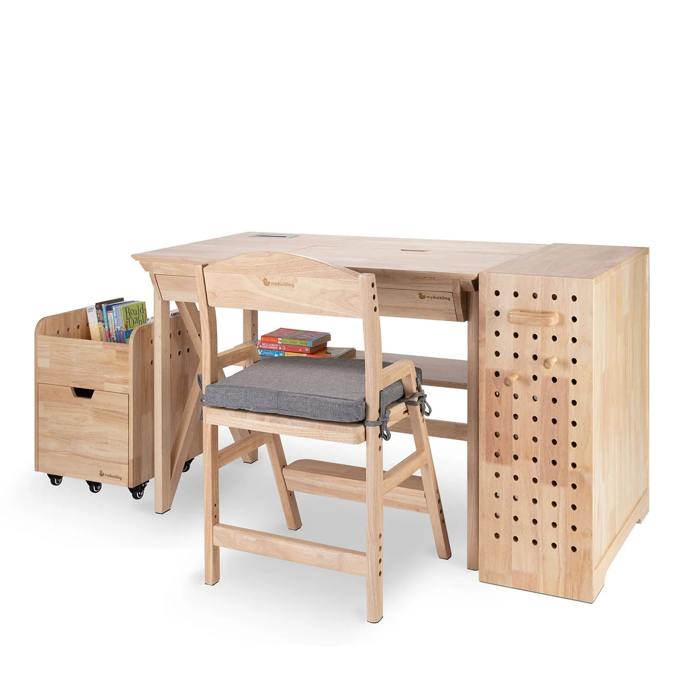 Solid Wood Study Desk With Easel