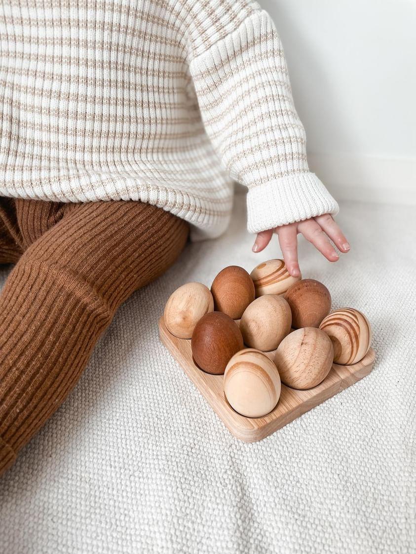 Woodland Egg Tray – Natural Play Set