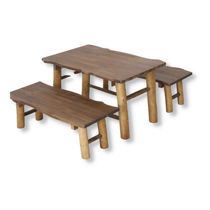 Woodland Table & Bench Set