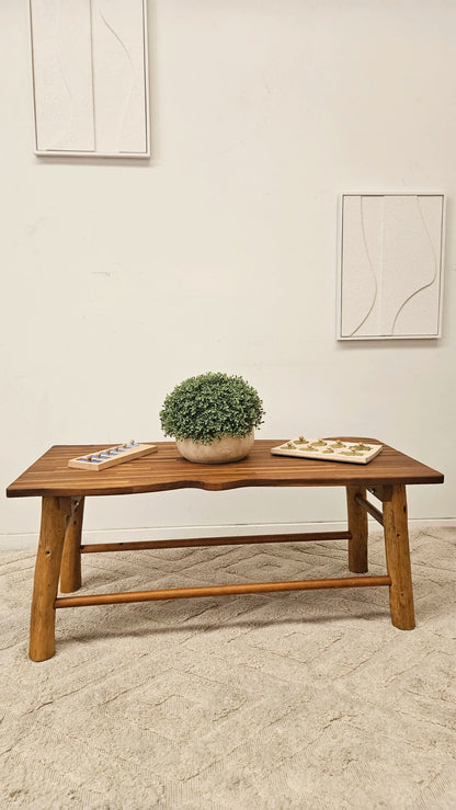 Tree Table And 2 Benches