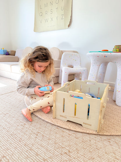 Stackable Wooden Storage Crate