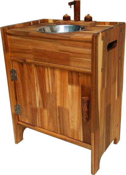 Natural wooden sink