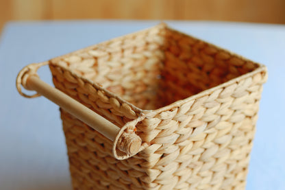 Handwoven Water Hyacinth Basket