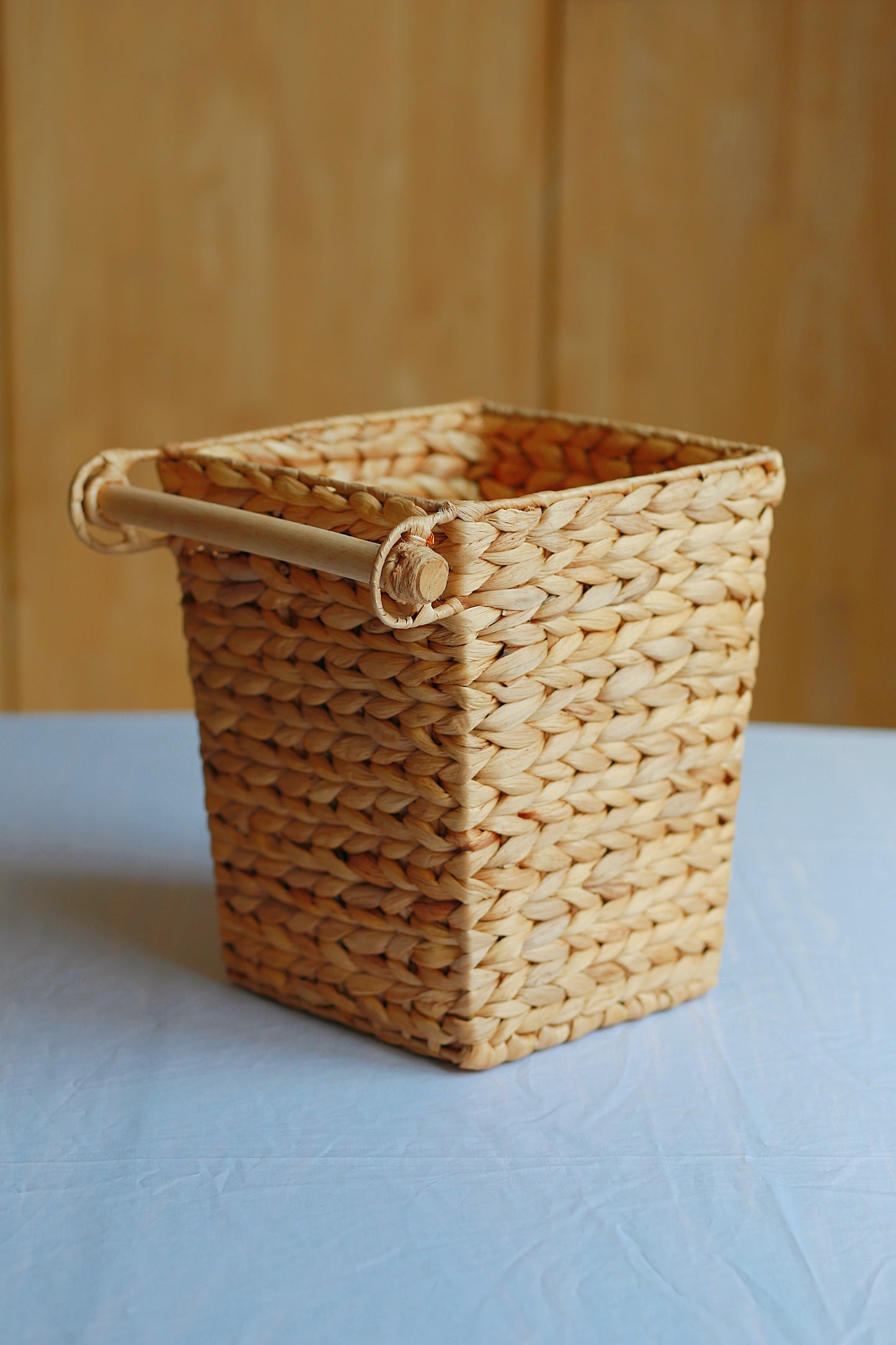 Handwoven Water Hyacinth Basket