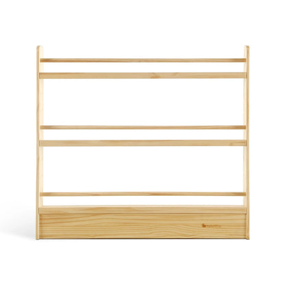 NALA 3 Tier Adjustable Solid Wood Bookshelf