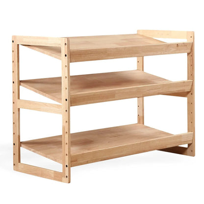 Adjustable Solid Wood 3 Layer Storage Shelf