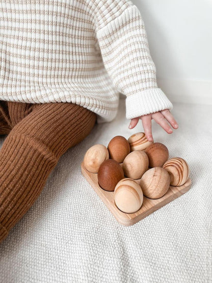 Woodland Egg Tray – Natural Play Set