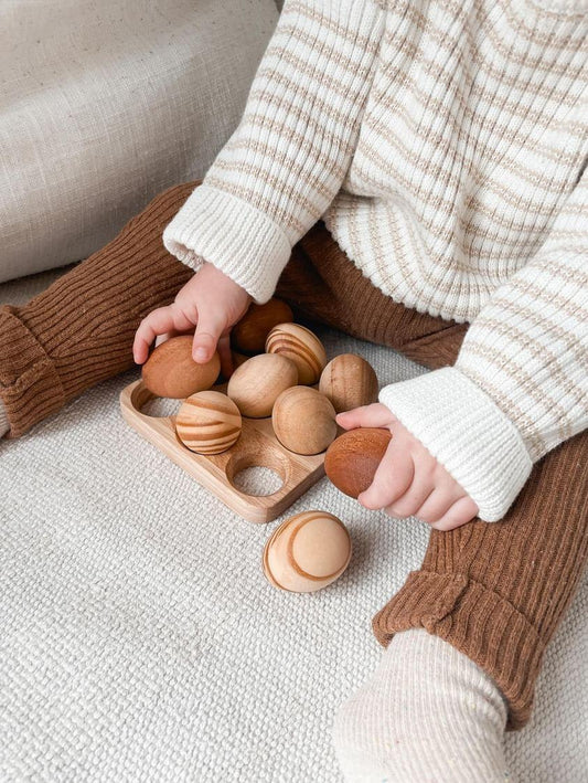 Woodland Egg Tray – Natural Play Set